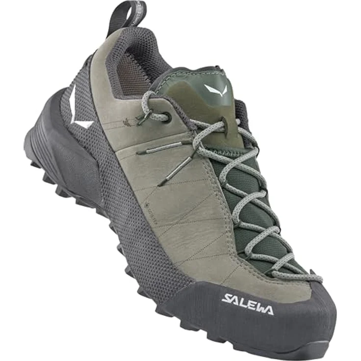 Salewa Wildfire Leather 2 GORE-TEX, Damen Wanderschuhe mit 360°-Rand und POMOCA® Außensohle, grau, Größe 39 – Bild 3