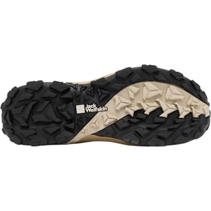 Jack Wolfskin VOJO TOUR TEXAPORE LOW W, Wanderschuh mit wasserdichtem Wetterschutz, griffiger Gummi-Außensohle und EVA-Mittelsohle, schwarz – Bild 6