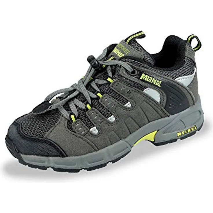 Meindl Nebraska Wanderschuh, schwarz, aus Nubukleder mit Clima Fußbett AIR-ACTIVE® und Meindl Magic Light Trail Sohle, ca. 410g (Gr. 8) – Bild 1