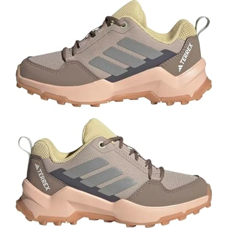 adidas Terrex AX4r, Kinder Laufschuh in braun mit dämpfender Zwischensohle und griffiger Traxion Außensohle, aus recycelten Materialien – Bild 8