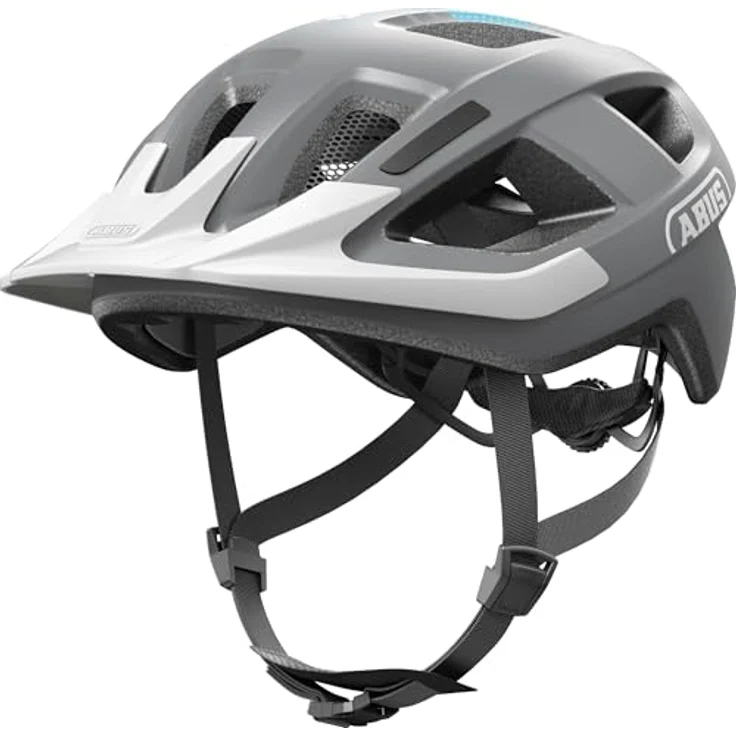 ABUS Aduro 3.0 LED, sportiver City-Fahrradhelm mit Rücklicht, Größe S, grau – Bild 2