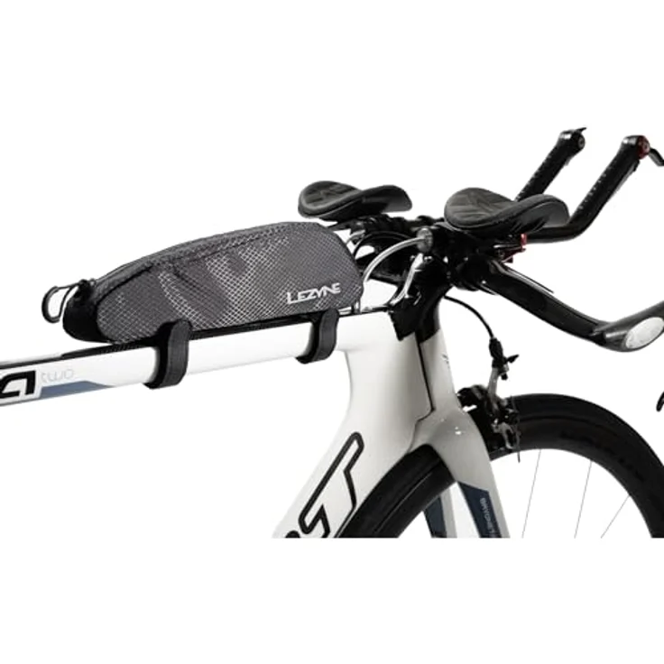 Lezyne Aero Energy Caddy, Rahmentasche (0.70 l) aus wasserdichtem Nylon für Triathleten und Gravel Racer, schwarz – Bild 3