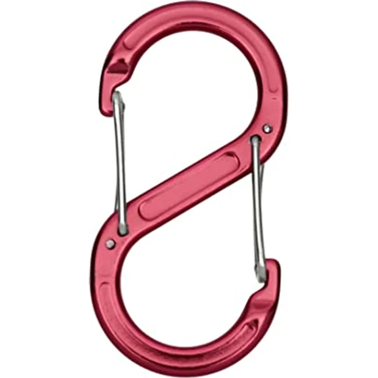 Coghlan Relags Zubehörkarabiner, 2er Pack, leichte Aluminiumkarabiner, Rot, S – Bild 1
