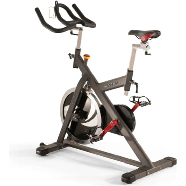 MATRIX Fitness Indoor Cycle ES, Ergometer mit 21kg Schwungrad, Microadjust-Widerstand und verstellbarem Sportsattel