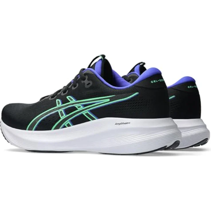 Asics Gel-Excite 11, Laufschuhe mit GEL™-Technologie und atmungsaktivem Obermaterial, 43.5/black-vital green – Bild 2