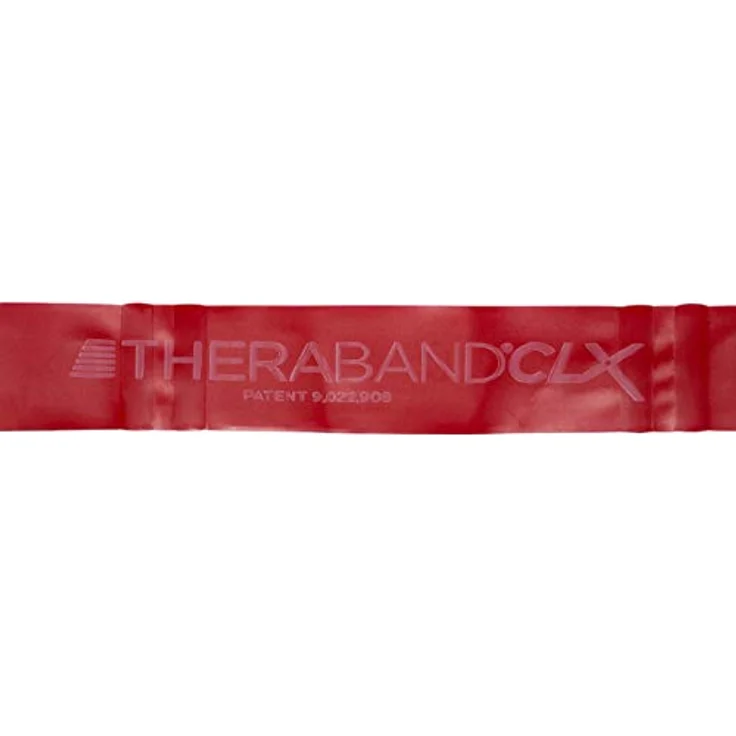 TheraBand Original TheraBand CLX Fitnessband, Resistance Band für Krafttraining und Abnehmen, 2 m, rot, mittel, OneSize – Bild 1