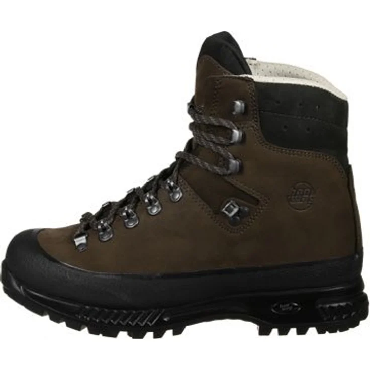 Hanwag Yukon, Herren Wanderschuhe mit Nubuk-Obermaterial, steigeisenfest, Dämpfungssystem, Größe 46.5, Braun – Bild 9