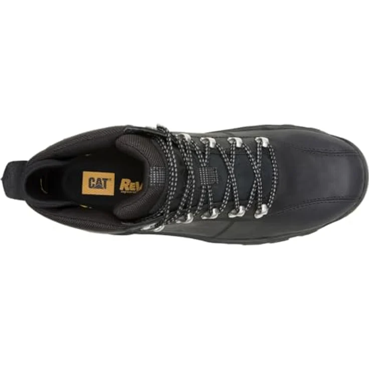 Caterpillar Threshold Rebound P726210, Wanderschuhe aus hochwertigem Leder mit robuster Gummisohle und Schnürverschluss für optimalen Halt, anthrazit – Bild 4