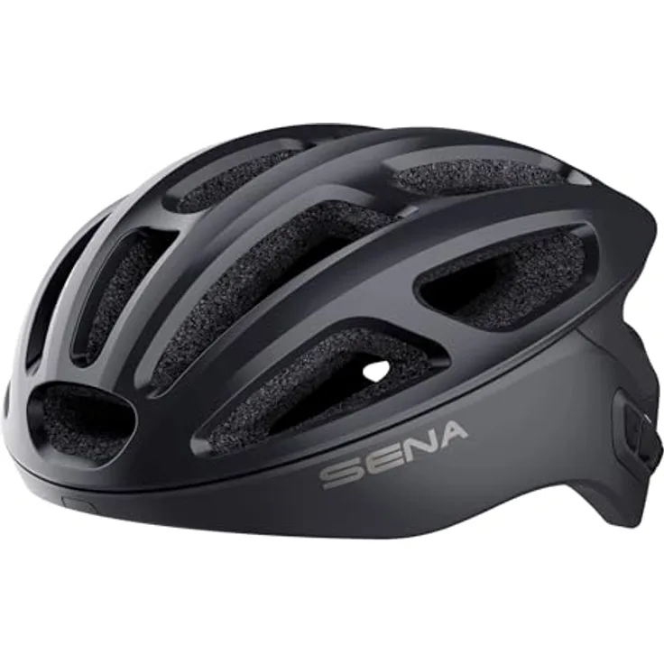 Sena R1 Smart Fahrradhelm, Bluetooth 4.1, matte schwarze Ausführung, Größe L, mit Advanced Noise Control™ und Intercom-System bis 900 m