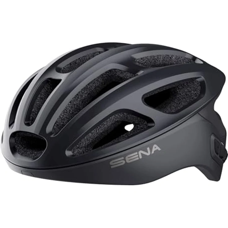 Sena R1 Smart Fahrradhelm, Bluetooth 4.1, matte schwarze Ausführung, Größe L, mit Advanced Noise Control™ und Intercom-System bis 900 m – Bild 1