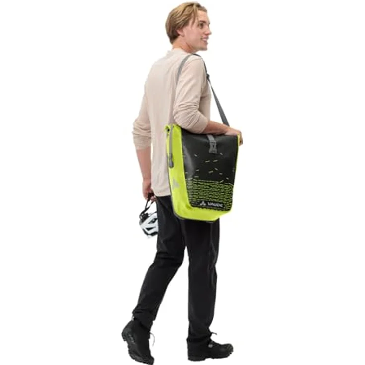 Vaude Aqua Back Print Single, 24 l Gepäckträgertasche mit wasserdichtem Wickelverschluss und QMR 2.0 Befestigungssystem, PVC-frei – Bild 7