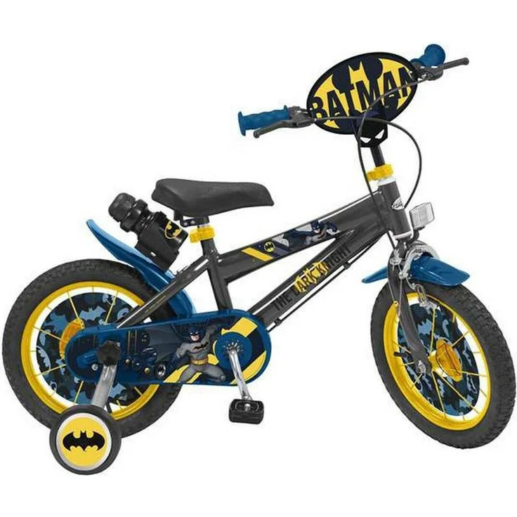 Batman Kinderfahrrad 14", robustes Eisenfahrrad im Batman-Design für kleine Abenteurer, geeignet für 4 bis 6 Jahre – Bild 1