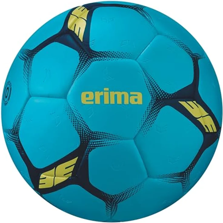 Erima Flash Junior Handball, leichter Kinderhandball für den ersten Handballspaß, Sky/Navy, Größe 0 – Bild 1