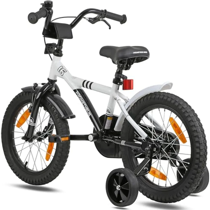 PROMETHEUS BICYCLES HAWK Kinderfahrrad 16 Zoll, 1 Gang, Rücktrittbremse, Stützräder, für Jungen und Mädchen ab 5 Jahren, robust und mitwachsend – Bild 6