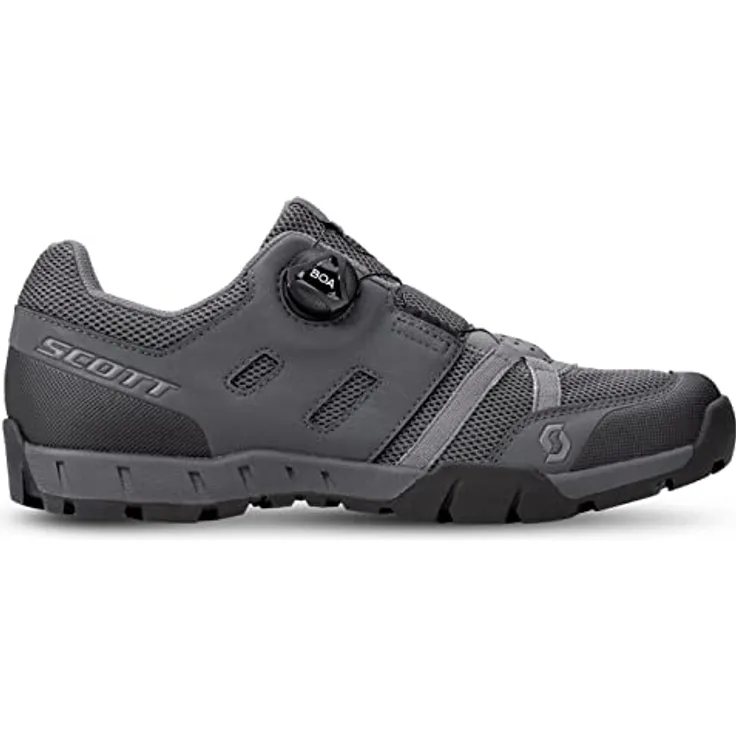 SCOTT Sport Crus-r BOA, Damen Fahrradschuh mit BOA® Fit System, atmungsaktivem Mesh und herausnehmbarer Innensohle, dark grey/light blue, Größe 37.0