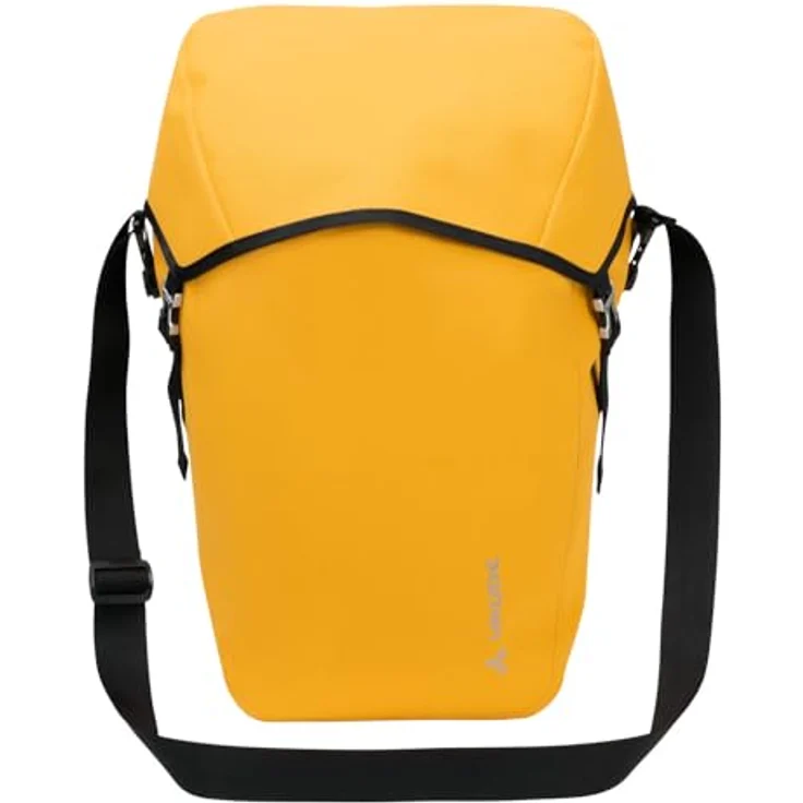 Vaude Velotasche (26 l), Gepäckträgertasche mit Deckelverschluss, wasserdicht und QMR 2.0-System, schwarz – Bild 4