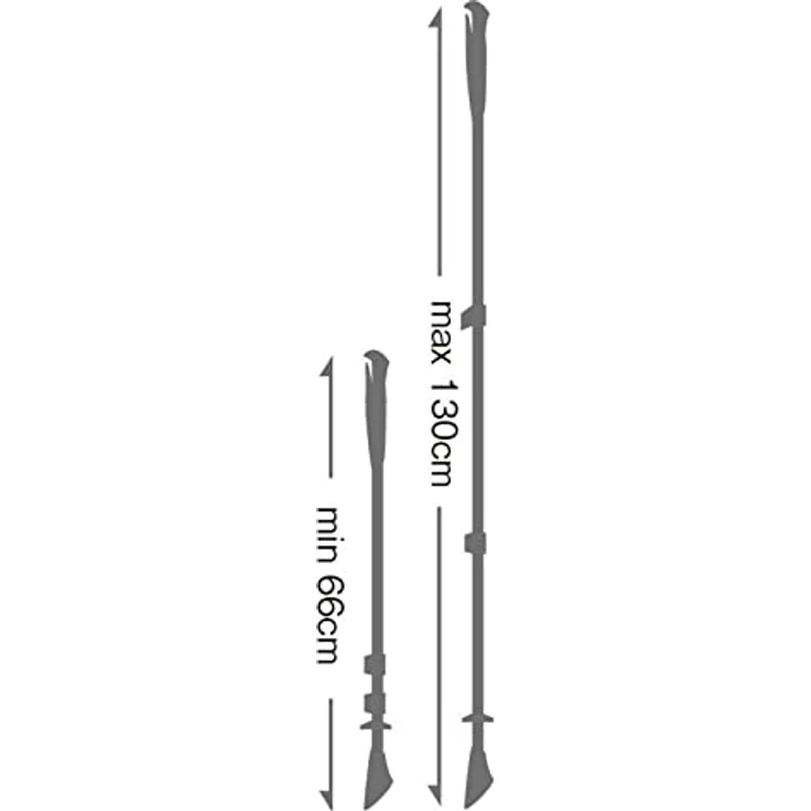 Leki Traveller Carbon Wanderstöcke, teleskopierbar von 90 bis 130 cm, dunkle blaue Farbgebung, 390 g leicht – Bild 3