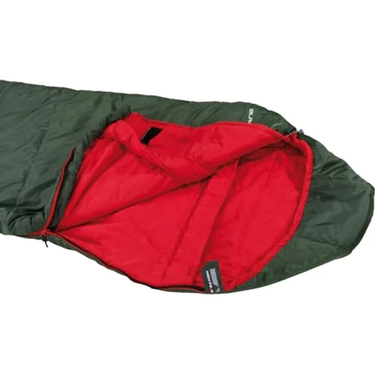 High Peak Mumienschlafsack Black Arrow ECO, leichter Sommer Trekking Schlafsack mit Innentasche, 100% PFC-frei, 8°C Komforttemperatur, schwarz – Bild 5