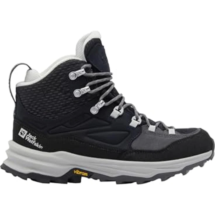 Jack Wolfskin Cyrox Texapore Mid, Damen Wanderschuhe, atmungsaktiv und wasserdicht, Größe 41, Grau – Bild 2