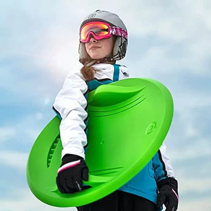 Gizmo Riders Schneerutscher SUPERNOVA 60, blau, mit bremsbarer Rückwärtsbewegung und ergonomischen Handgriffen, Tragfähigkeit 90 kg – Bild 4