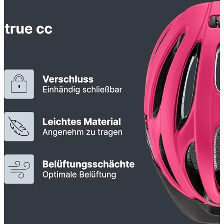 Uvex True CC, E-Bike Helm euphoria-schwarz matt mit integrierter Sonnenblende, Größe 55-58 cm, optimal belüftet – Bild 2