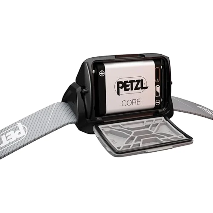 PETZL Tikka CORE, aufladbare Stirnlampe mit 450 Lumen und Rotlicht, Schwarz – Bild 5