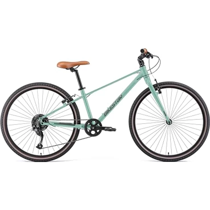 BIKESTAR Leichtgewicht 10 kg City Bike Aluminium | 26 Zoll 9 Gang Shimano Schaltung Ultra Leicht | Grün – Bild 3