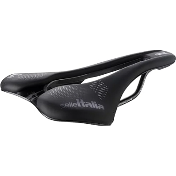 Selle Italia SLR Boost TM Superflow, Fahrradsattel mit klassischem SLR-Design, Gel-Polsterung und Carbonfaser-Schale - Größe L3, Schwarz – Bild 1