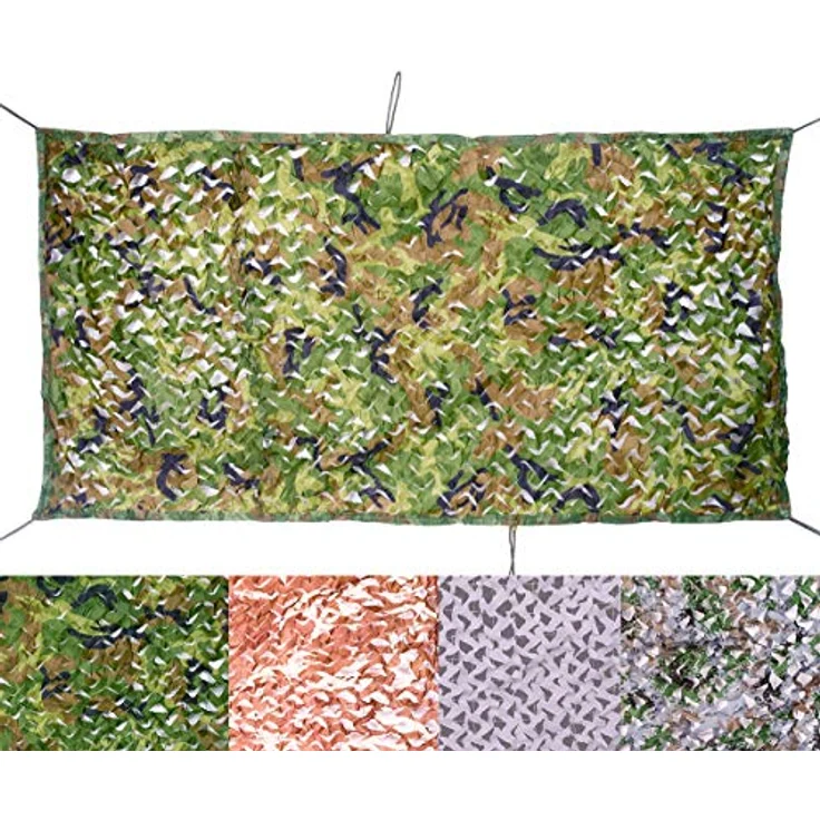 Velity Tarnnetz Camouflage, leichtes Oxford-Stoff Netz für Jagd und Camping, vielseitig einsetzbar als Sichtschutz und Deko – Bild 4