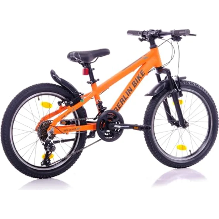 Berlin Bike Kinderfahrrad 20 Zoll MTB, Aluminiumrahmen, 21-Gang-Kettenschaltung, orange – Bild 3