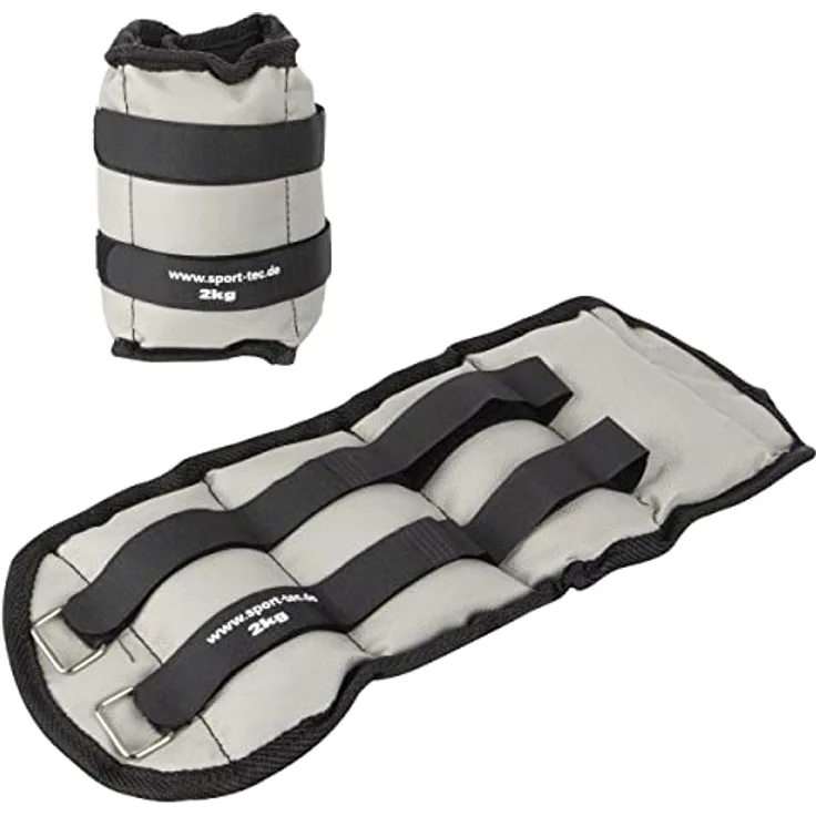Sport-Tec Gewichtsmanschetten, 2 kg Arm- und Beingewichte mit Klettverschluss, strapazierfähiges Nylon, 2 Stück