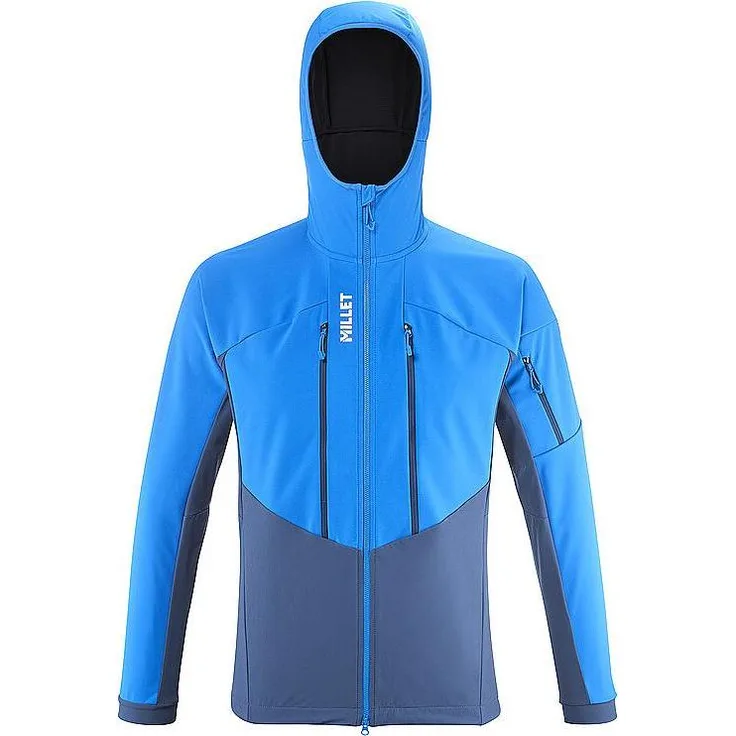 Millet Softshelljacke Shield, Herren Skijacke, wasserabweisend und winddicht, Regular Fit, Blau, Größe S