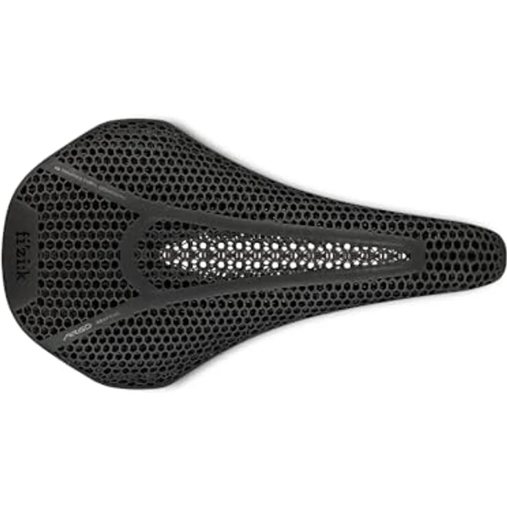 Fizik Vento Argo 00 Adaptive, 150mm 3D-Gedruckter Kurznasen-Rennradsattel mit zonaler Dämpfung, schwarz – Bild 1