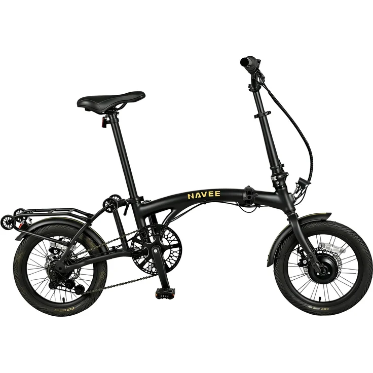 NAVEE Compa Ultra 01, Klapp-E-Bike mit 250W Motor und Shimano Nexus 7-Gang-Nabenschaltung, gefaltet 670x610x310mm, schwarz