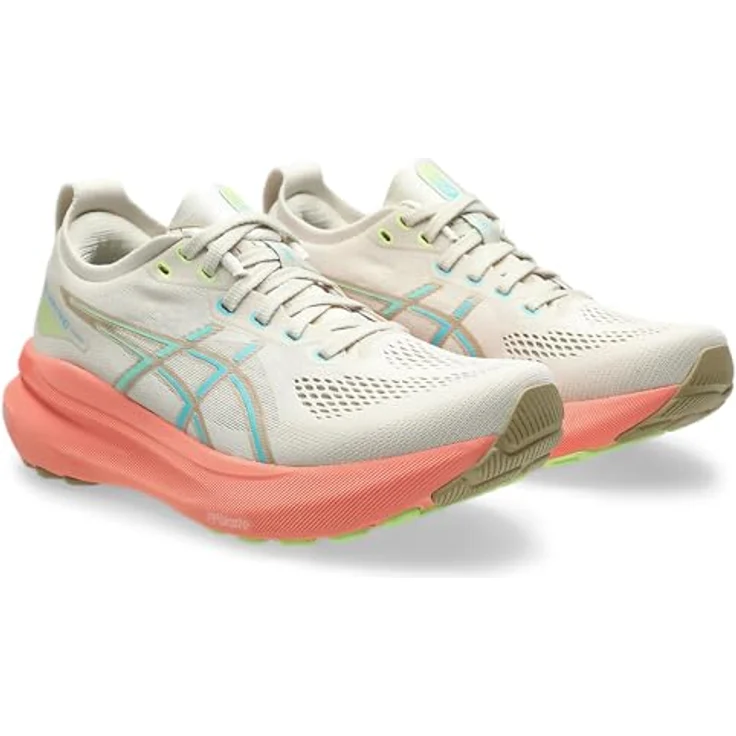 ASICS Performance Gel Kayano 31, Damen Laufschuhe mit Gel-Technologie, mehrfarbig (birch/energy aqua) – Bild 6