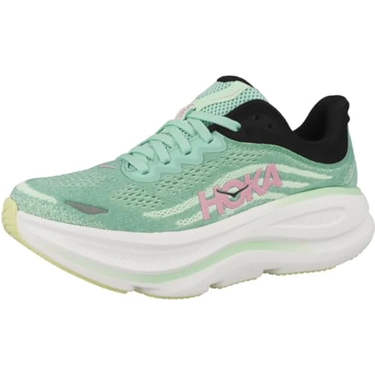 Hoka Bondi 9 Laufschuhe Damen, Trainingsschuhe mit OrthoLite®-Technologie, Türkis, Schuhgröße EUR 38.5 | UK 5.5 – Bild 4