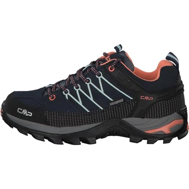 CMP RIGEL LOW WMN TREKKING SHOES WP, wasserdichte Wanderschuhe mit OrthoLite®-Technologie und FullOn GRIP-Außensohle – Bild 2