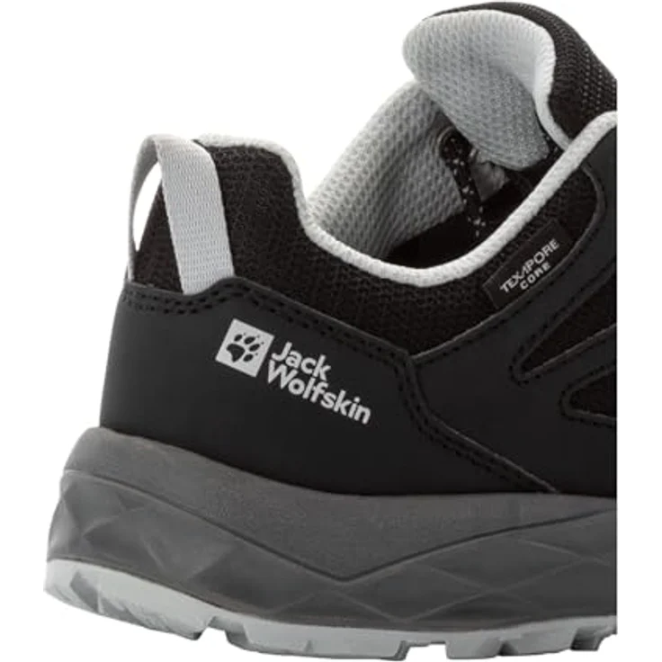 Jack Wolfskin Woodland 2 Texapore Low K, Unisex Wanderschuhe mit wasserdichtem Texapore Material, Schwarz – Bild 5