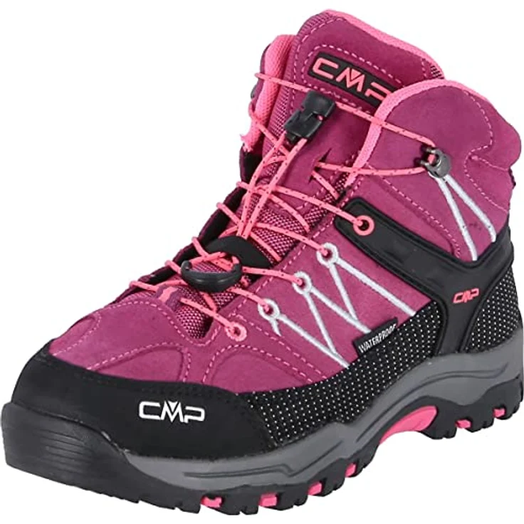 CMP Rigel Mid WP, wasserdichter Wanderschuh aus Veloursleder mit CLIMA PROTECT-Membran, schwarz – Bild 2