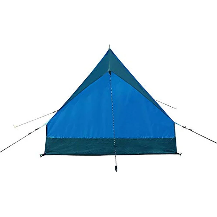 High Peak Hauszelt Minipack, Campingzelt für 2 Personen, Festivalzelt mit Wannenboden, 1500 mm wasserdicht, Ventilationssystem, Moskitoschutz, Leichtgewicht und kleines Packmaß, blau – Bild 4