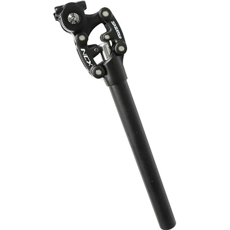 SR Suntour SP17 Federsattelstütze, Schwarz, Durchmesser 30.9 mm, Länge 350 mm, mittlere Federhärte