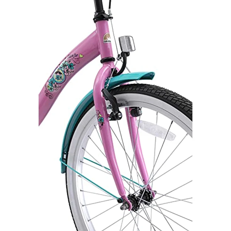 BIKESTAR Kinder Fahrrad ab 9 Jahre | 24 Zoll Classic Kinderrad | Pink – Bild 7