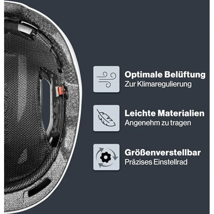 Uvex Urban Planet Helm, City-Helm mit Hardshell-Technologie, mattweiß, Größe 54-58 cm, S41.3.056.0415 – Bild 3