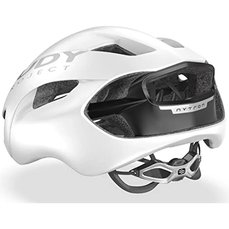 Rudy Project Nytron Helm, aerodynamischer Fahrradhelm mit effizienter Belüftung, Weiß, Größe L – Bild 4