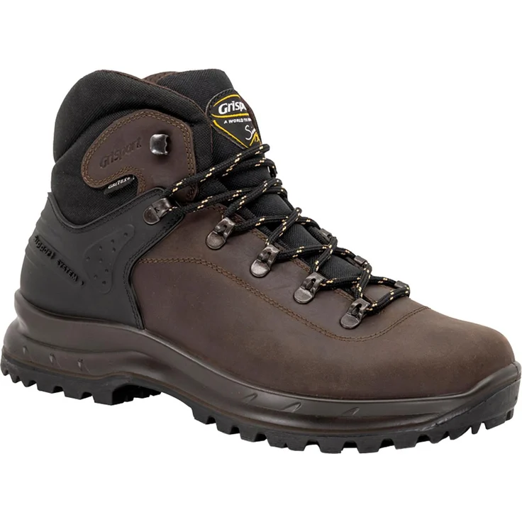 Grisport 13229P8G Freizeitschuhe, Wanderschuhe aus robustem Fettleder, braun, mit PU-Sohle und anatomischem Fußbett