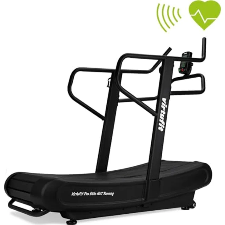 VirtuFit Pro Elite HIIT Running Laufband für Zuhause Klappbar mit Steigung 150 kg Belastbarkeit, 8 Trainingsprogramme, LCD-Display – Bild 2