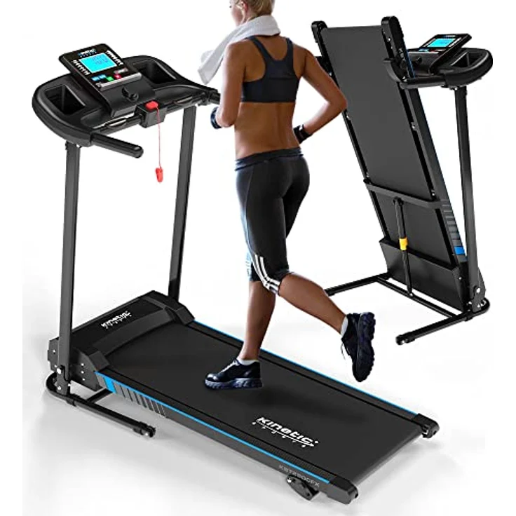 KINETIC SPORTS Laufband klappbar KST2900FX - 750 Watt leiser Elektromotor, Extra breite 40 cm Lauffläche, 16+1 Programme, Manuelle Steigung, GEH- und Lauftraining, LCD Display, 10 km/h, bis 120 kg – Bild 1
