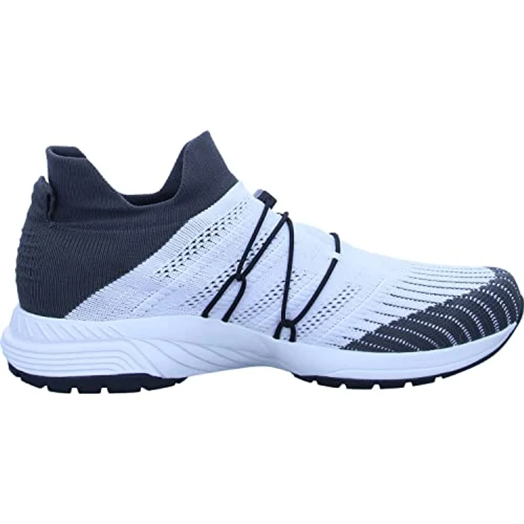 UYN Free Flow Tune Slip-on Sneaker, Damen Laufschuhe mit Merinowolle und hoch atmungsaktivem Knit-Gewebe, white/grey, Größe 38 – Bild 7