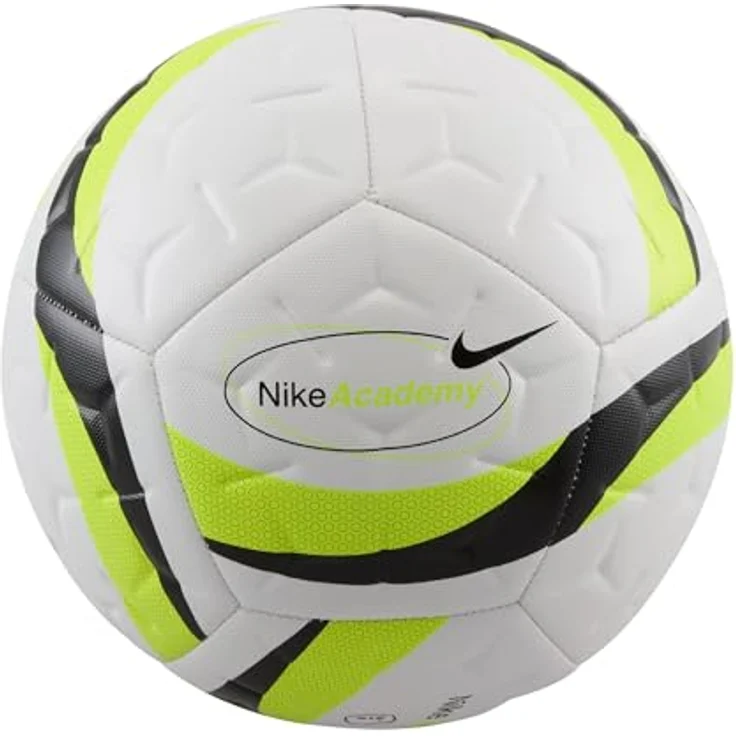 Nike Performance Academy Trainingsball, stabiler Fußball in Weiß mit präziser Flugbahn und verbessertem Ballgefühl – Bild 2