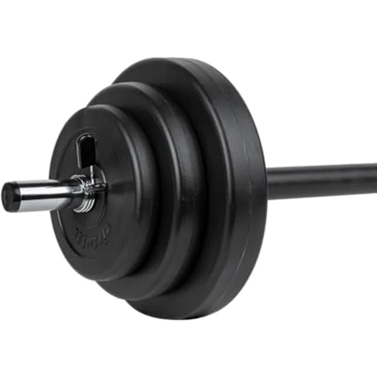 VirtuFit Aerobic Pump Set, 20 kg Vinyl Hantelset mit variablen Gewichtsscheiben und schützender Beschichtung, Schwarz – Bild 2
